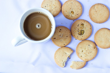 Coffee and Peanut Biscuits
