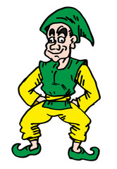 Cartoon elf