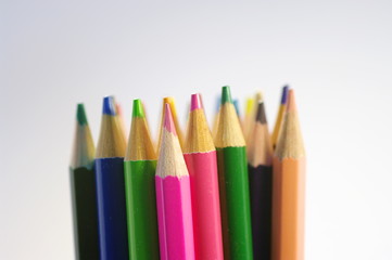 色鉛筆のクローズアップ