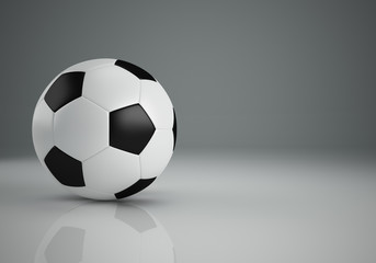 Football 3d rendering isolated