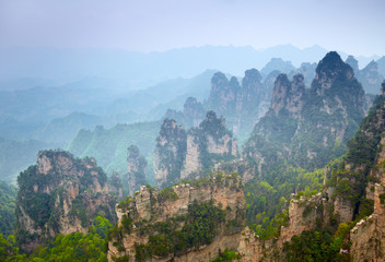 Zhangjiajie National Park, China. Avatar mountains