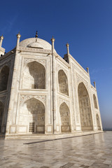 The eastern side of the Taj Mahal, India.