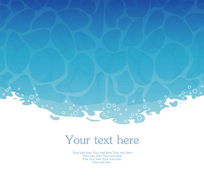 Vector illustration of Water template