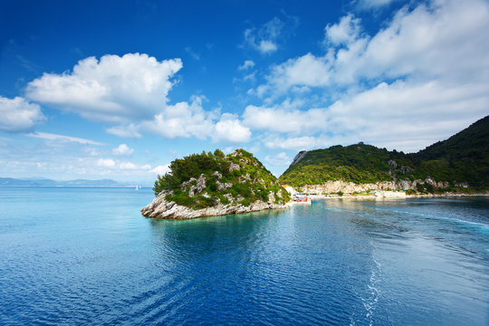 seaside view of island Mlet. Croatia.