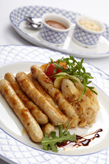 sausages and potatoes