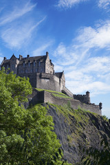 Fototapeta na wymiar Zamek w Edynburgu w Szkocji.