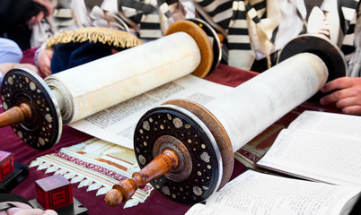 Torah- ancient scrolls in Jerusalem - 41906898