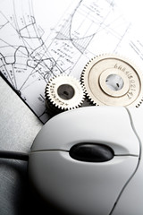 Mechanical ratchets, drafting and mouse
