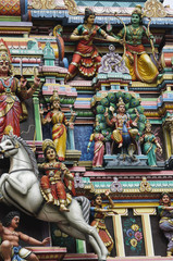 Fototapeta premium Hinduistische Tempelfiguren