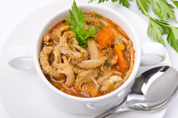 Traditional  tripe soup