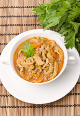 Traditional  tripe soup