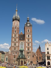 Fototapeta na wymiar Kraków, bazylika Saint Mary