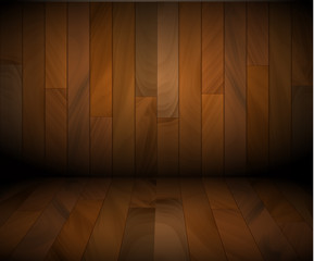 Vector wooden background