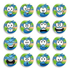 Emoticons Earth