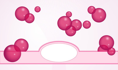 Brochure with bubbles