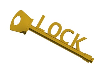 Golder lock key