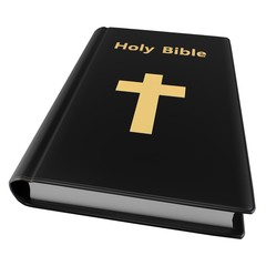 Obraz premium 3d holy bible with golden cross