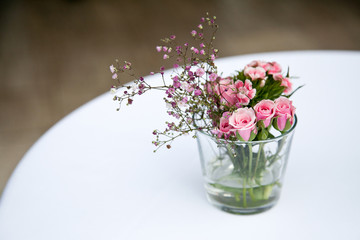 Blumen Tischdekoration