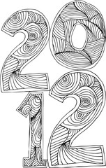 Happy new year. Vector illustration