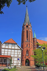 Fototapeta na wymiar St. Marien-Kirche in Winsen/Luhe (Niedersachsen)