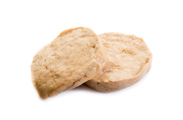 seitan steack on white background