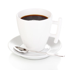 Coffee cup isolated on white