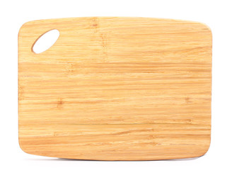 Wooden board isolated on white