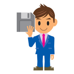 ビジネスマン イラスト 保存