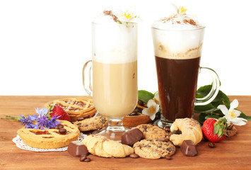 glasses of coffee cocktail