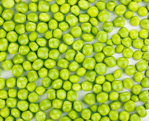 Green peas close-up