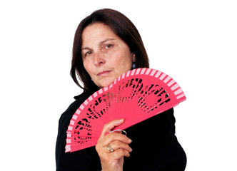 Donna spagnola con ventaglio