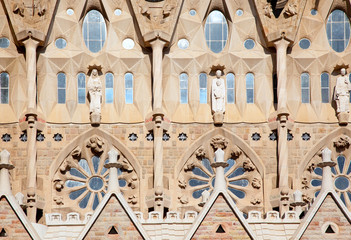 Barcelona Sagrada Familia cathedral by Gaudi
