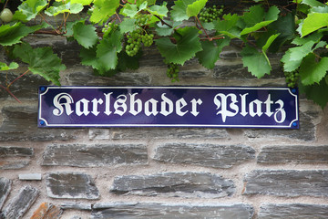 Bernkastel old town street in Germany