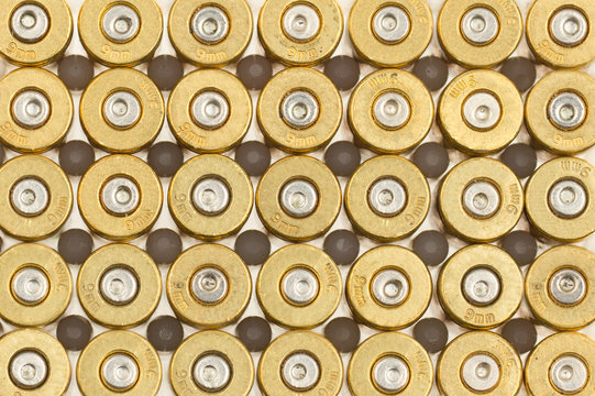 Empty 9mm Bullet Casings