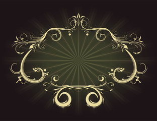 vintage floral frame