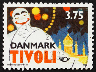 Postage stamp Denmark 1993 Pierrot by Thor Bogelund, Poster