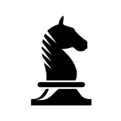 Logo horse of chess   Vector © puckillustrations