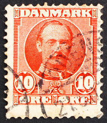 Postage stamp Denmark 1907 Frederik VIII, King of Denmark