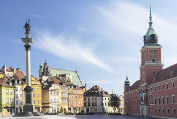 Warsaw, the Castle Square - obrazy, fototapety, plakaty