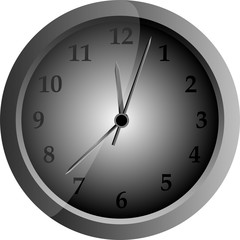 vector gray clock