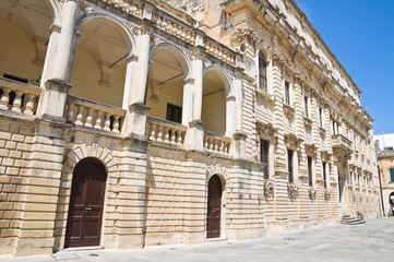 Fototapeta premium Episcopal palace. Lecce. Puglia. Italy.