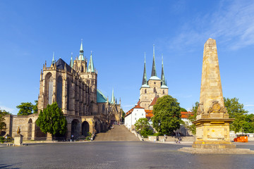 Dom hill of Erfurt Germany