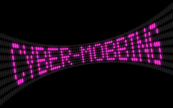 led lauftext cyber-mobbing I