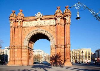 Fototapeta na wymiar Arco del Triunfo Barcelona Triumph Arch