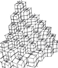 gift boxes. vector illustration