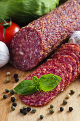 sliced salami