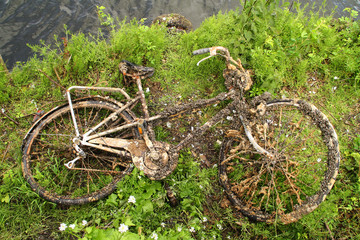 Fototapeta na wymiar Altes Fahrrad