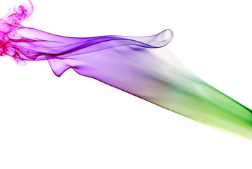 Abstract colorful background made with real smoke