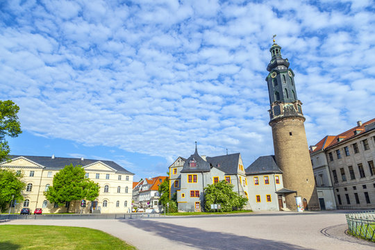 City Castle Of Weimar In Germany