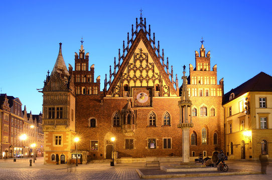 Fototapeta old city hall in wroclaw